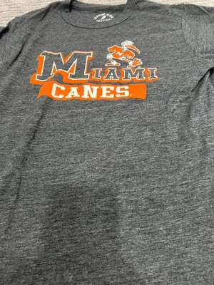 U Miami T Shirt Gray Size XS thumbnail 2