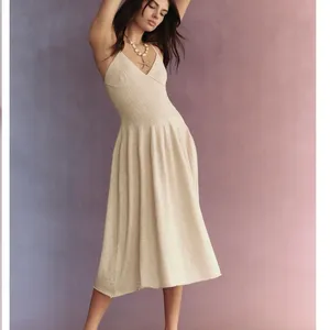Free People Cream Spaghetti Strap midi Dress, size XS thumbnail 3