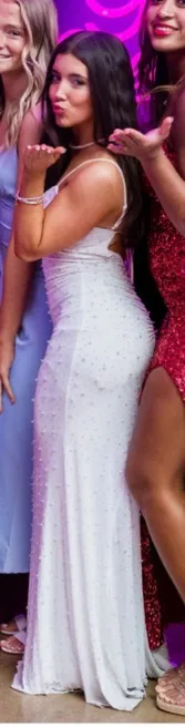 Windsor Dress Prom White pearl thumbnail 5