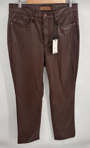 Judy Blue espresso faux leather high rise straight leg pant women’s 11/30 NWT thumbnail 1
