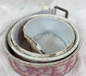 Authentic Pink Monogram Belt thumbnail 11