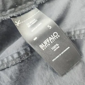 Buffalo David Bitton Utility Jacket‎ Military Drawstring Waist Black Small thumbnail 6