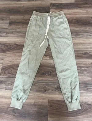 Self Contrast Olive Green Jogger Cargo Pants XS‎ NWT thumbnail 1