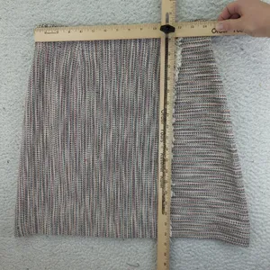 Maeve Anthropologie Tweed Mini Skirt Fringe Hem Multicolor Size 4 NWT‎ Boho thumbnail 6
