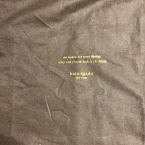 Kate Spade New York Brown Drawstring Dust Bag Large Handbag Storage Cover 20x17 thumbnail 2