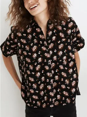 Madewell Corduroy Daily Shirt in Homestead Bouquet Floral Button Down thumbnail 1
