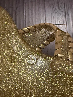 Jack Rogers Gold Glitter Braided Tassel Women's Sandals Size 7 thumbnail 5