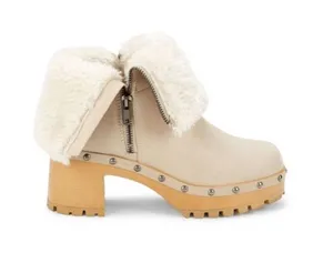 Mia Double Zip Suede Beige Faux Fur Lined Ankle Booties Boots Women’s 7 NWOB thumbnail 1