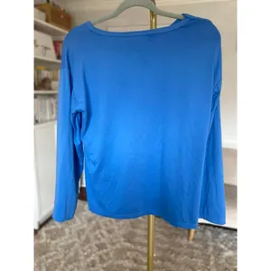 Just‎ Breathe Graphic Pullover TShirt Top Minimalist Lounge Athleisure Relaxed M thumbnail 3
