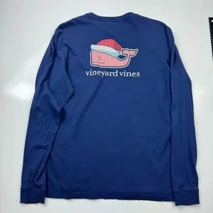 Vineyard‎ Vines Happy Holidays Long Sleeve T-Shirt Size Medium thumbnail 9
