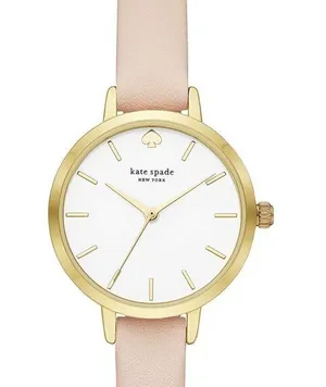 Kate Spade New York Metro Slim Women's Watch with Leather Band thumbnail 1