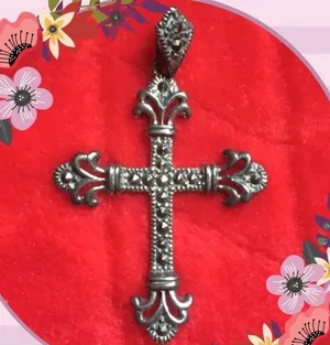 🛍VINTAGE CROSS🛍CHAIN NOT INCLUDED🛍 thumbnail 2