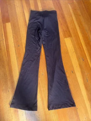 NWOT Aritzia Wilfred Candace pant Ribbed elastic waist XXS Dark brown espresso thumbnail 2