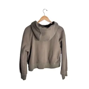 Automet Scuba Hoodie Half Zip Cropped Size Medium Mocha Athleisure thumbnail 5