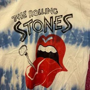 The Rolling Stones Nailed Tongue Hot Lips Oversized Rock Band Tie Dye XL thumbnail 2