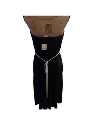 Free People Beach Peyton Tube Dress with White Rope/Beaded Belt Size L thumbnail 12