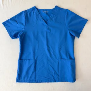 Mandala Equa-Tek V-Neck Short Sleeve Scrub Tops Bundle 2pk Women Medium Blue thumbnail 7