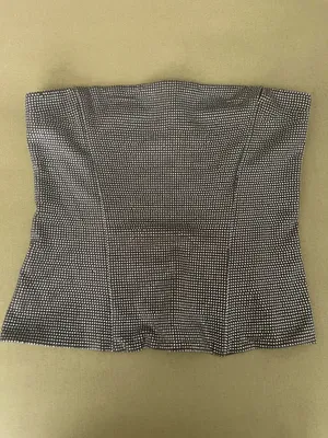 ZARA Strapless Rhinestone Top thumbnail 3