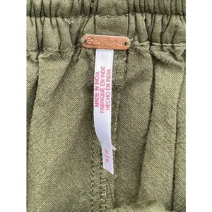 Free People Coastal Cruise Olive Green Crochet Trim Boho Pull On Shorts S/M NWT thumbnail 12