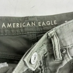 highest rise mom short green distressed cut off shorts Size 6 thumbnail 7