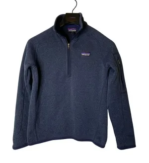 Patagonia Better Sweater 1/4 zip fleece pullover navy women's size small thumbnail 1
