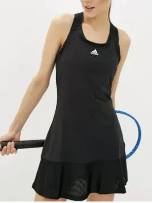 New Adidas Black Tennis Y-Dress Athletic Womens Size S Aeroready Slim Fit thumbnail 2
