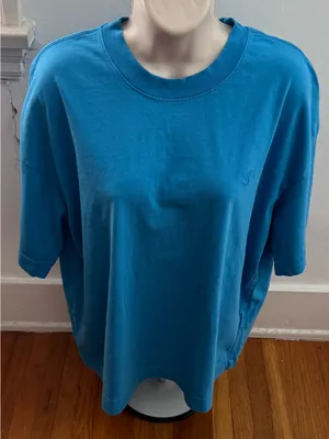 Standard Cloth Royal Blue 100% cotton embroidered logo Crewneck t-shirt, size M thumbnail 1