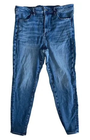 AE American Eagle Eagle outfitters super hi rise jegging Comfort Stretch size 18 thumbnail 1