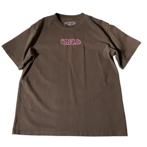 Empyre Y2K Streetwear Bubble Logo T-Shirt Womens Medium Brown Pink Skater Tee thumbnail 1
