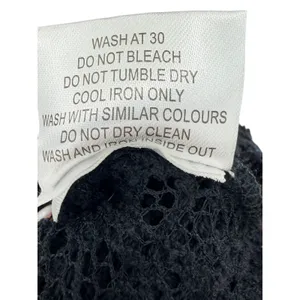 Melissa Odabash Black Lace Maxi Dress Cover Up Crochet Sleeveless‎ L Resortwear thumbnail 8