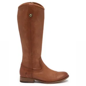 Frye Melissa Button Inside Zip Leather Boot COGNAC/BROWN Color NEW thumbnail 3