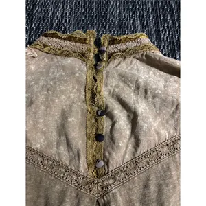 Gimmicks by BKE Mock Neck Long Sleeve Bohemian Rustic Cottage Earthy Lace Medium thumbnail 7