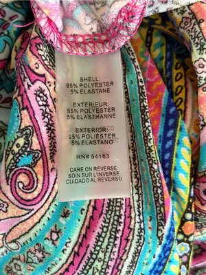 Tommy Hilfiger Jaipur Multicolor Paisley 3/4 Sleeve Dress 4 Pettie 60s Mod EUC thumbnail 6