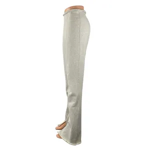 Alexander Wang Women's Gray High Rise Flare Bootcut Bell Bottom Trousers Pants M thumbnail 2