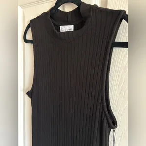BELLA DAHL Old Money Boho-Chic Ribbed Sleeveless‎ Midi Dress Sz S Indie Sleaze Minimalist thumbnail 3