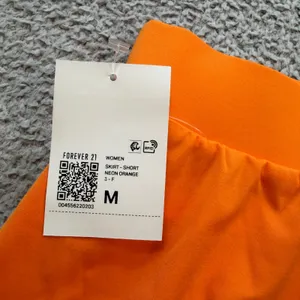 Forever 21 Womens Neon Orange Mini Skirt Size M NWT Elastic Waist Stretch Short thumbnail 5