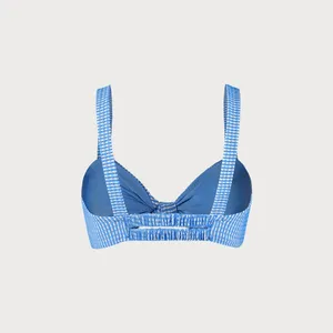 BERLOOK Blue Textured Striped Knot TOP ONLY 10 thumbnail 6