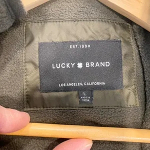 Lucky Brand Women's Quilted Army Green Insulated Winter Jacket - Large thumbnail 10