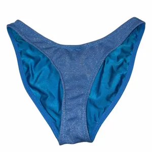 Triangl Blue Sparkle High Cut Cheeky Bikini Bottoms Medium thumbnail 4
