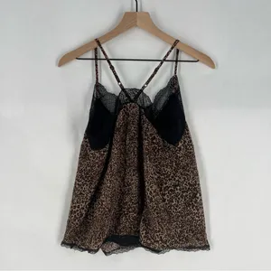 1. State Chiffon Leopard Animal Print Lace Cami Y2K‎ Mob Wife thumbnail 9