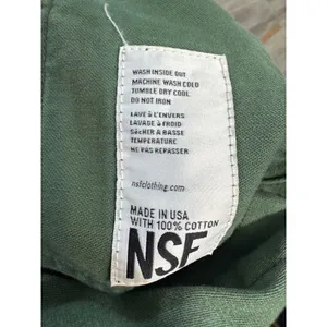 NSF Clothing Green Utility Jumpsuit Flare Leg Button‎ Up Women's Size 26 thumbnail 4