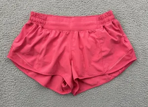 Lululemon Hotty Hot Shorts Low Rise 2.5" Lip Gloss Pink Athletic Women's 8 thumbnail 1