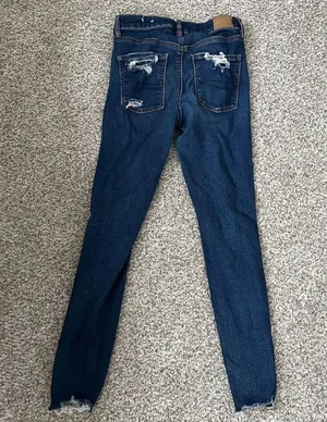 American Eagle Hi-Rise Jegging Denim Jeans Skinny Distressed High Rise Stretch 6 thumbnail 5