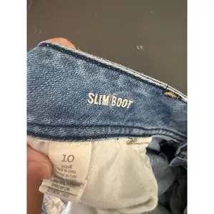 American‎ Eagle Slim Y2k Vtg Bootcut Jeans Womens 10 Light Wash Low Rise Denim thumbnail 5