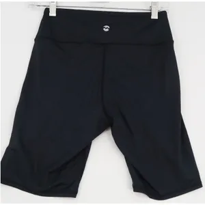 Billabong Move On Bike Shorts Black‎ High Waisted Logo Medium thumbnail 2