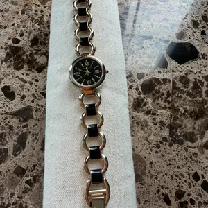 Anne Klein Gold and Black Roman Numeral Watch thumbnail 3