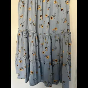 Altar’d State Chic Floral Tiered Dress - Light Blue Size Small thumbnail 5