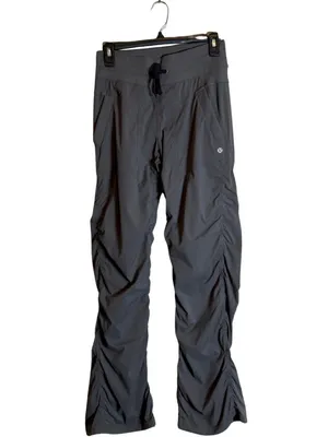 Y2K Lululemon Studio Pant Women's 4 Soot Light Gray Active Athletic Workout Gym thumbnail 3
