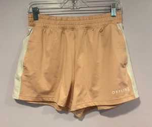 Pink and‎ white aerie sweat shorts thumbnail 1