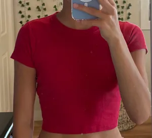Red Hollister Baby tee thumbnail 1